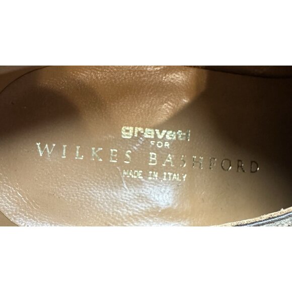 Gravati Wilkes Bashford Suede Leather Wingtip Casual Clipper Italy Mens 9.5M - Picture 12 of 12